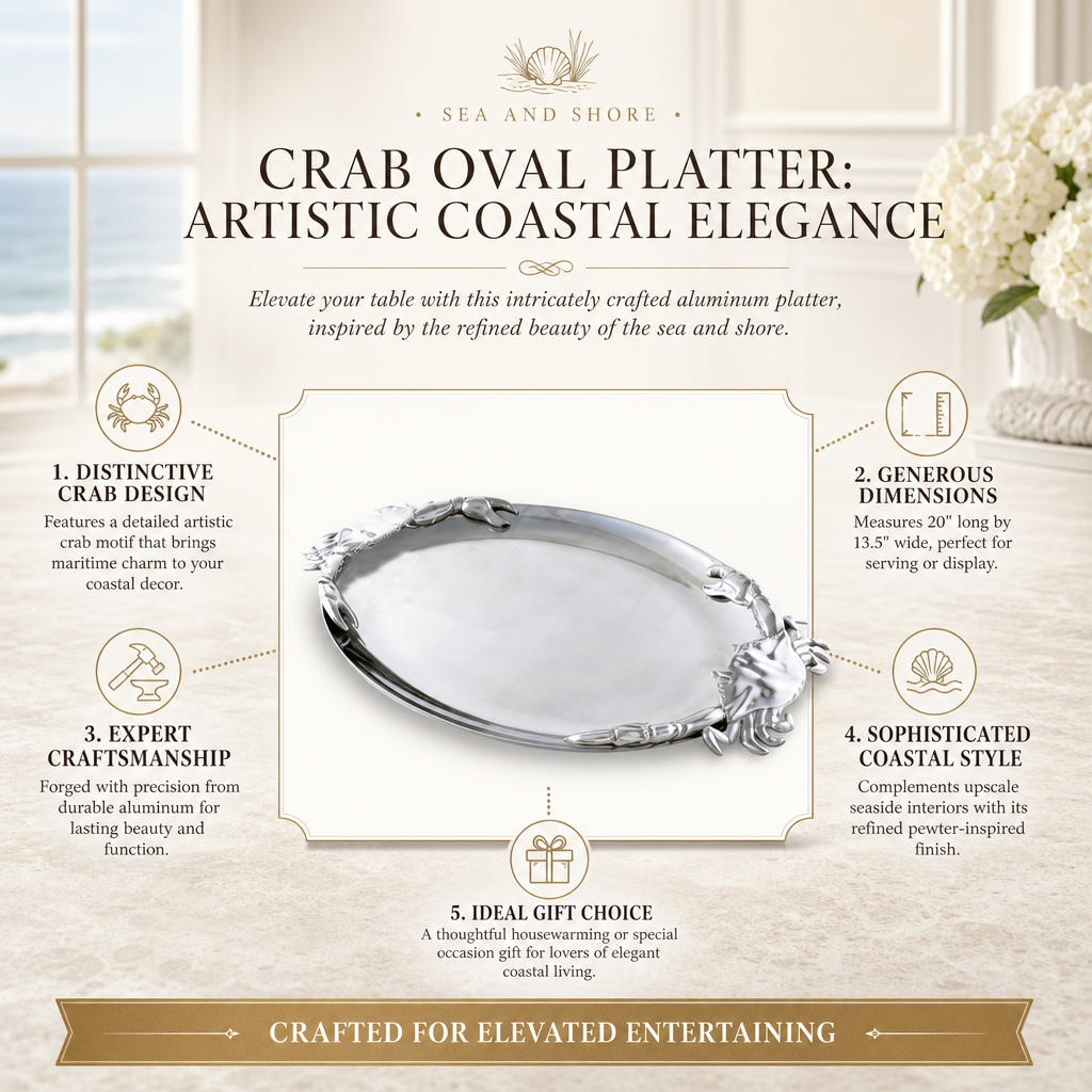 Crab Oval Platter