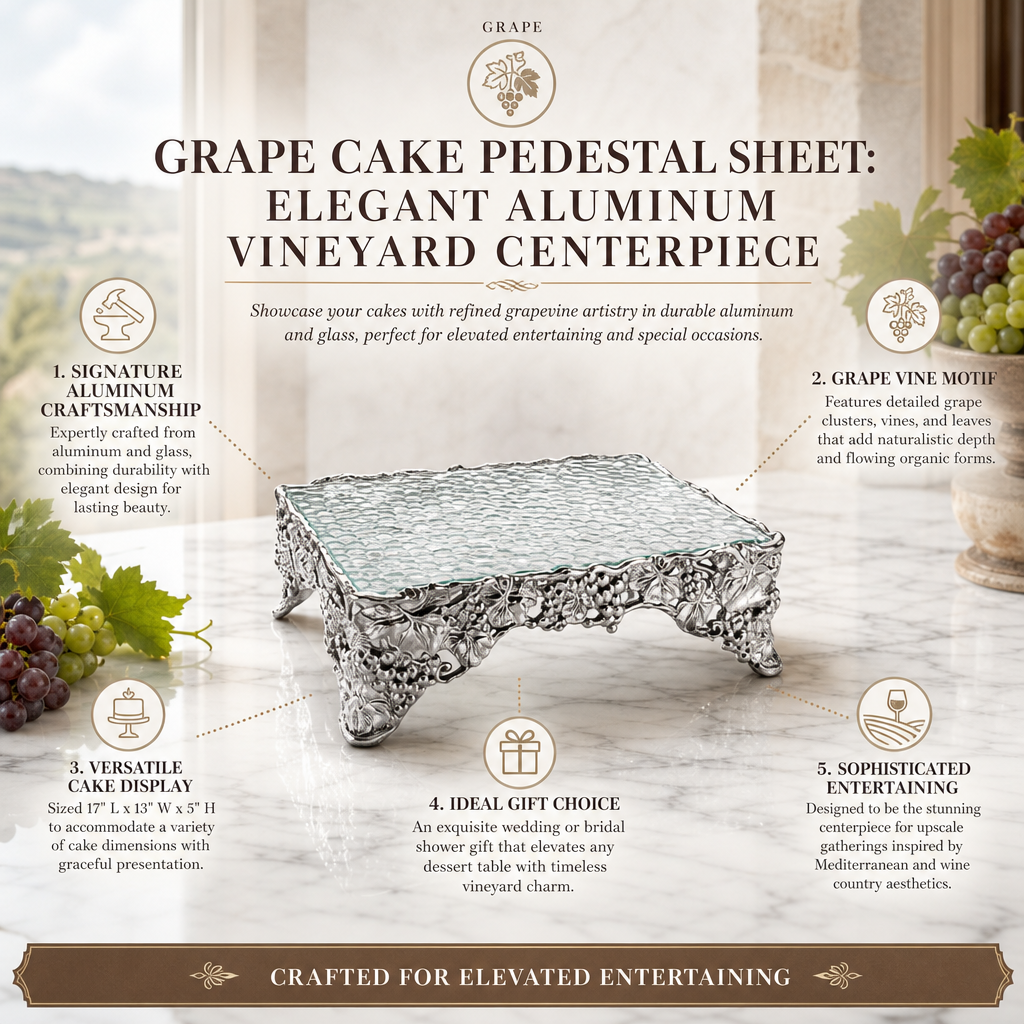 Grape Cake Pedestal Sheet