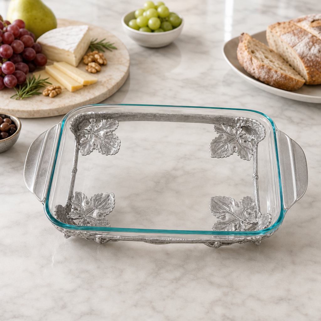 Elevated Grape Pyrex Holder 3qt