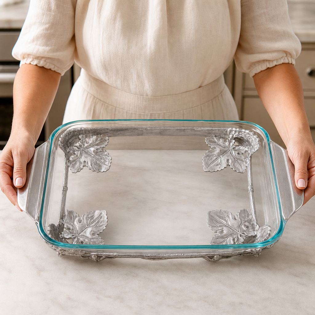 Elevated Grape Pyrex Holder 3qt