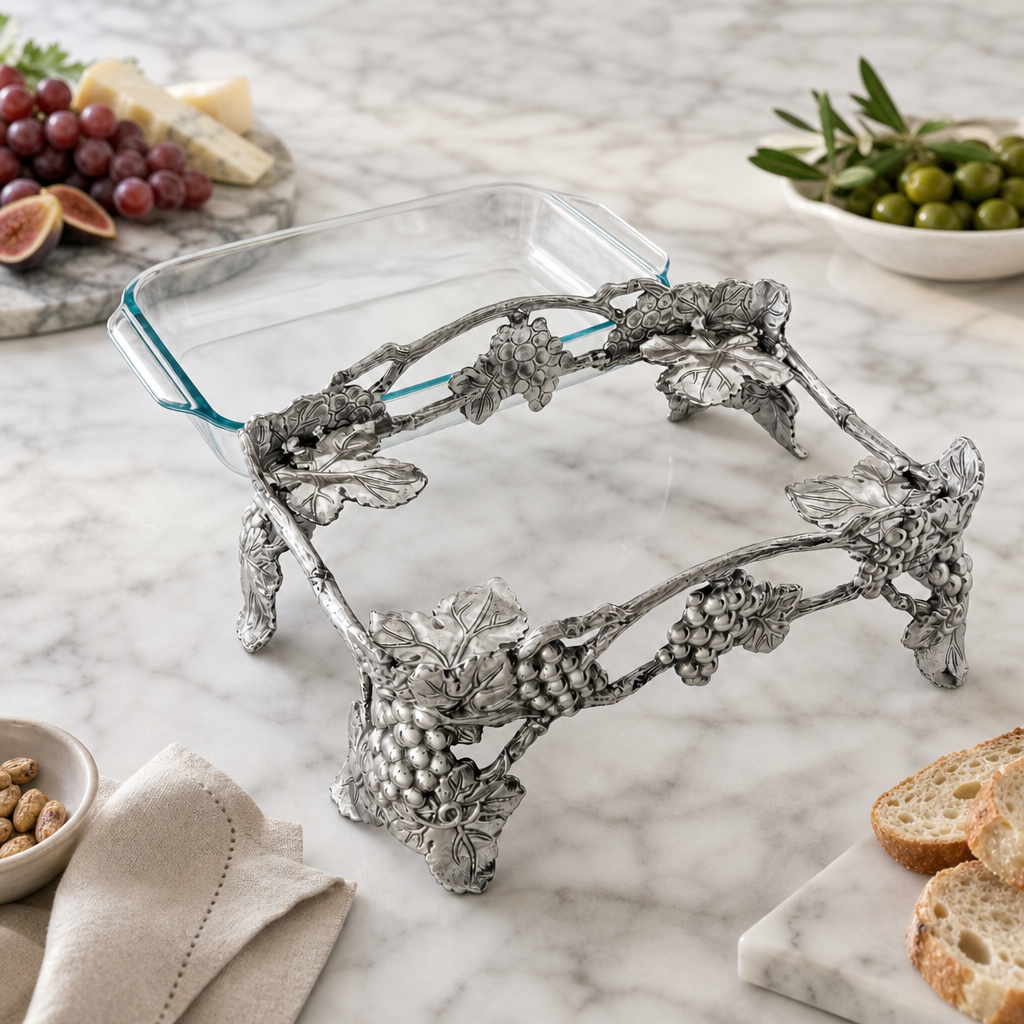 Elevated Grape Pyrex Holder 3qt