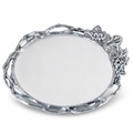 Grape Open Vine Round Tray Large