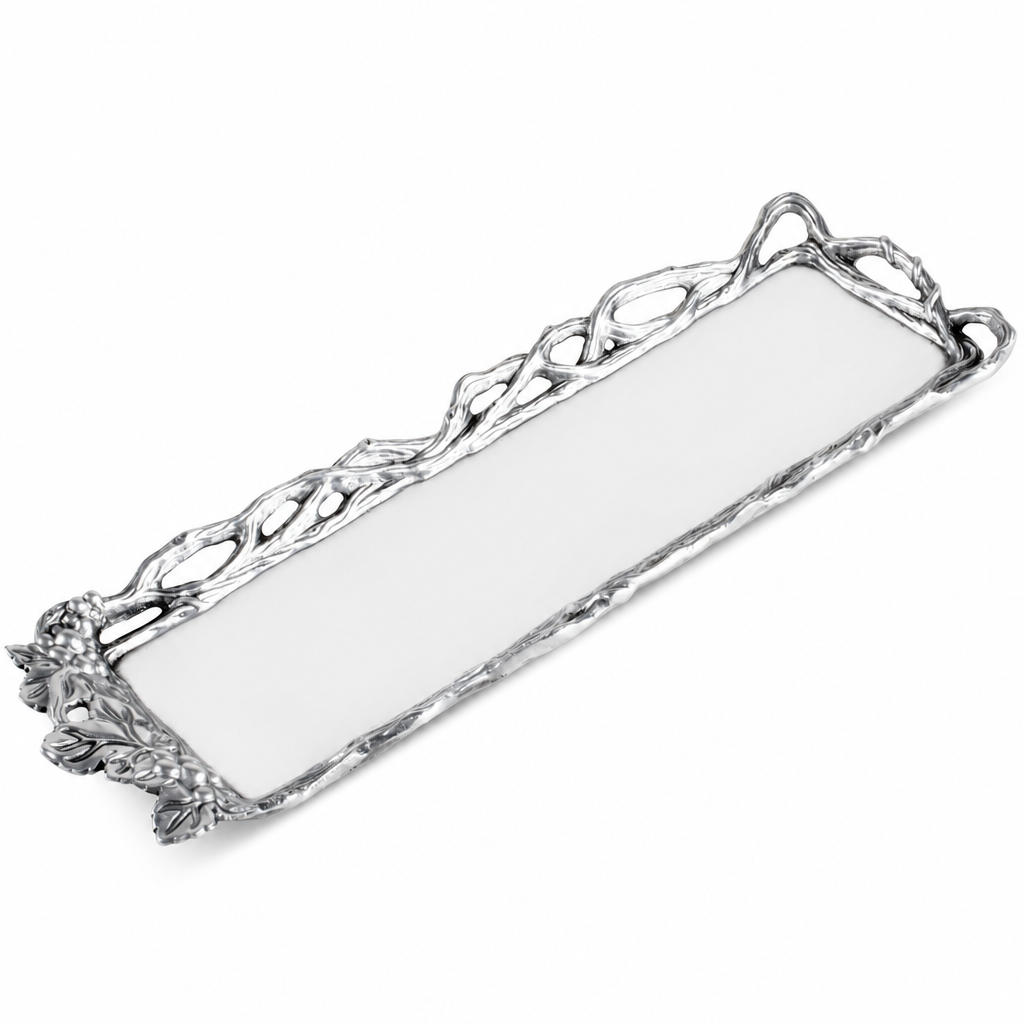 Grape Open Vine Oblong Tray