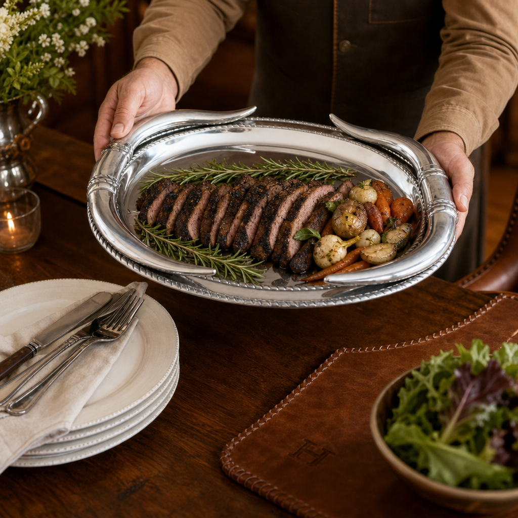 Longhorn Oval Platter