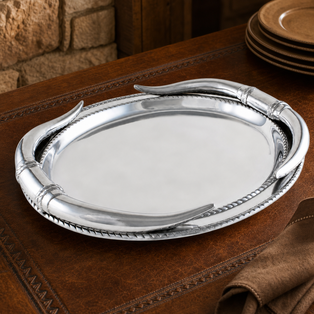 Longhorn Oval Platter