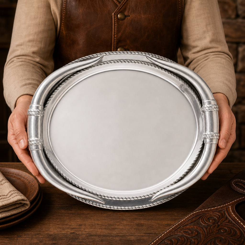 Longhorn Oval Platter