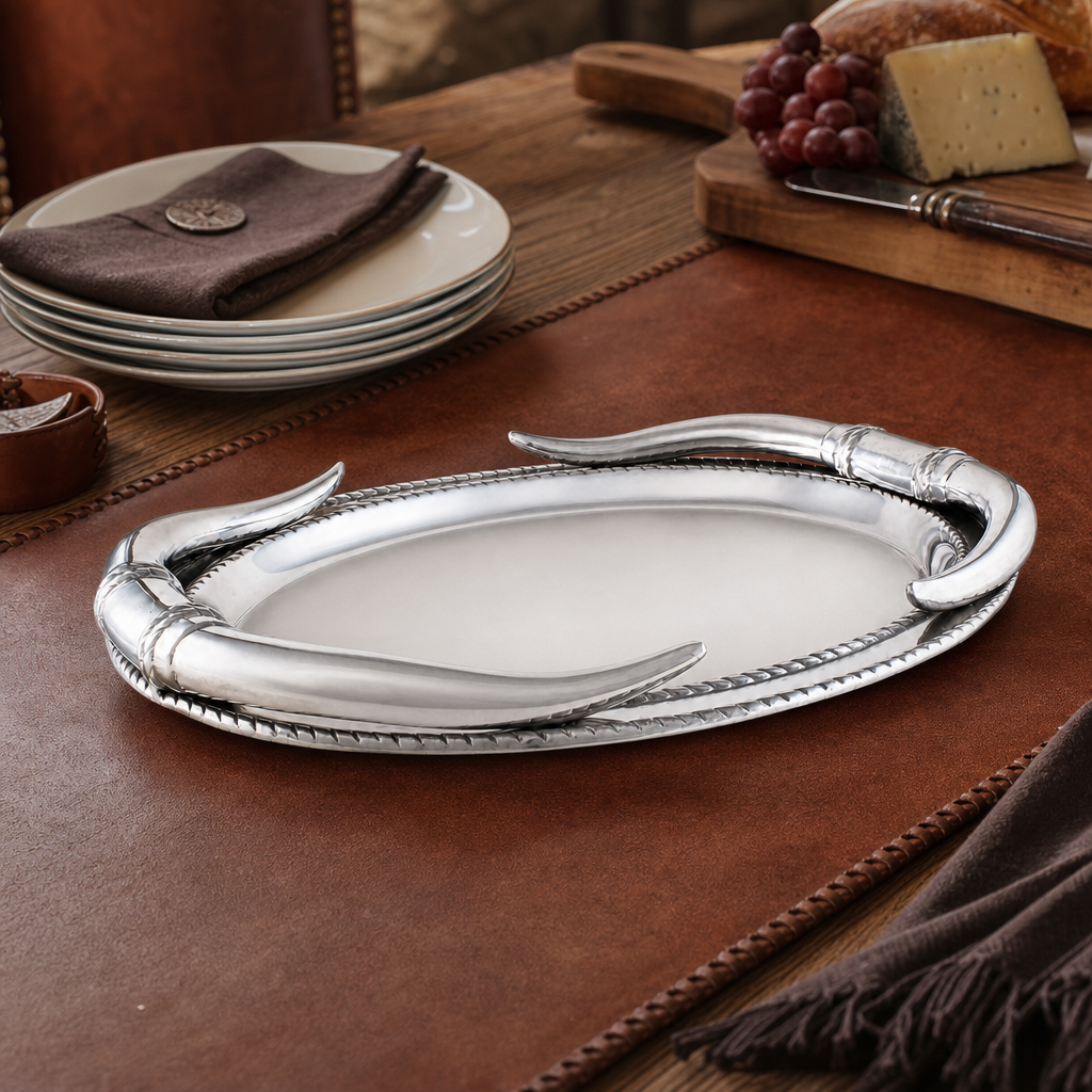 Longhorn Oval Platter