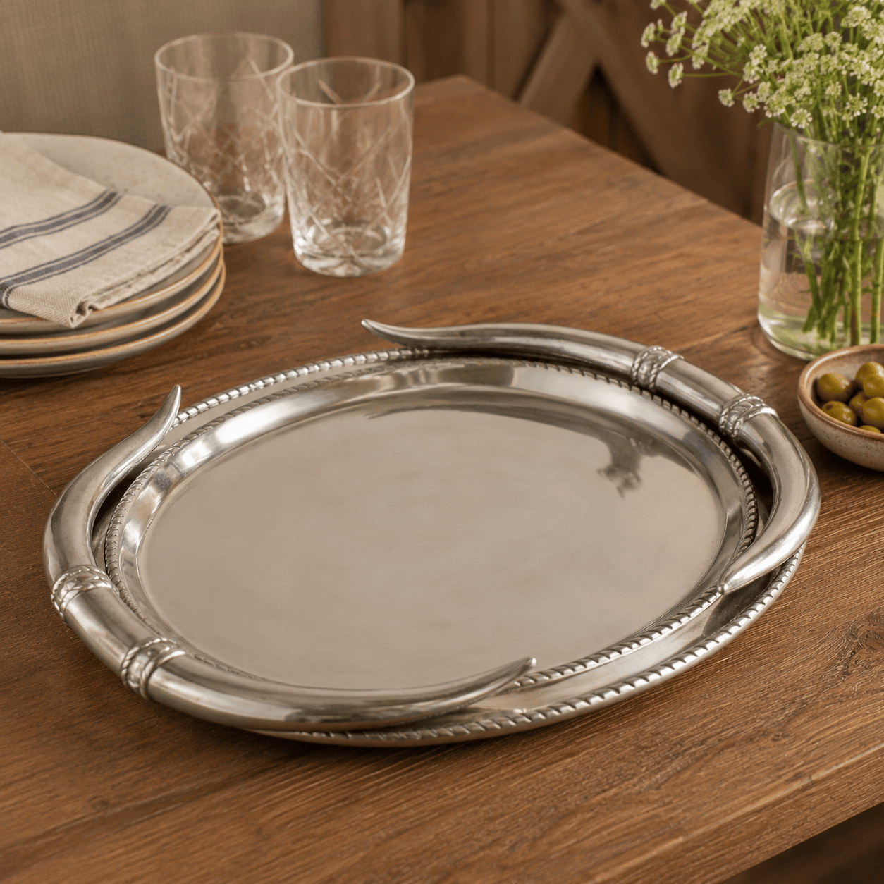 Longhorn Oval Platter