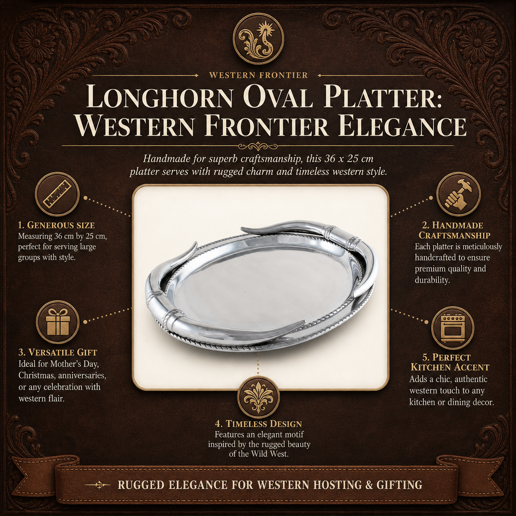 Longhorn Oval Platter