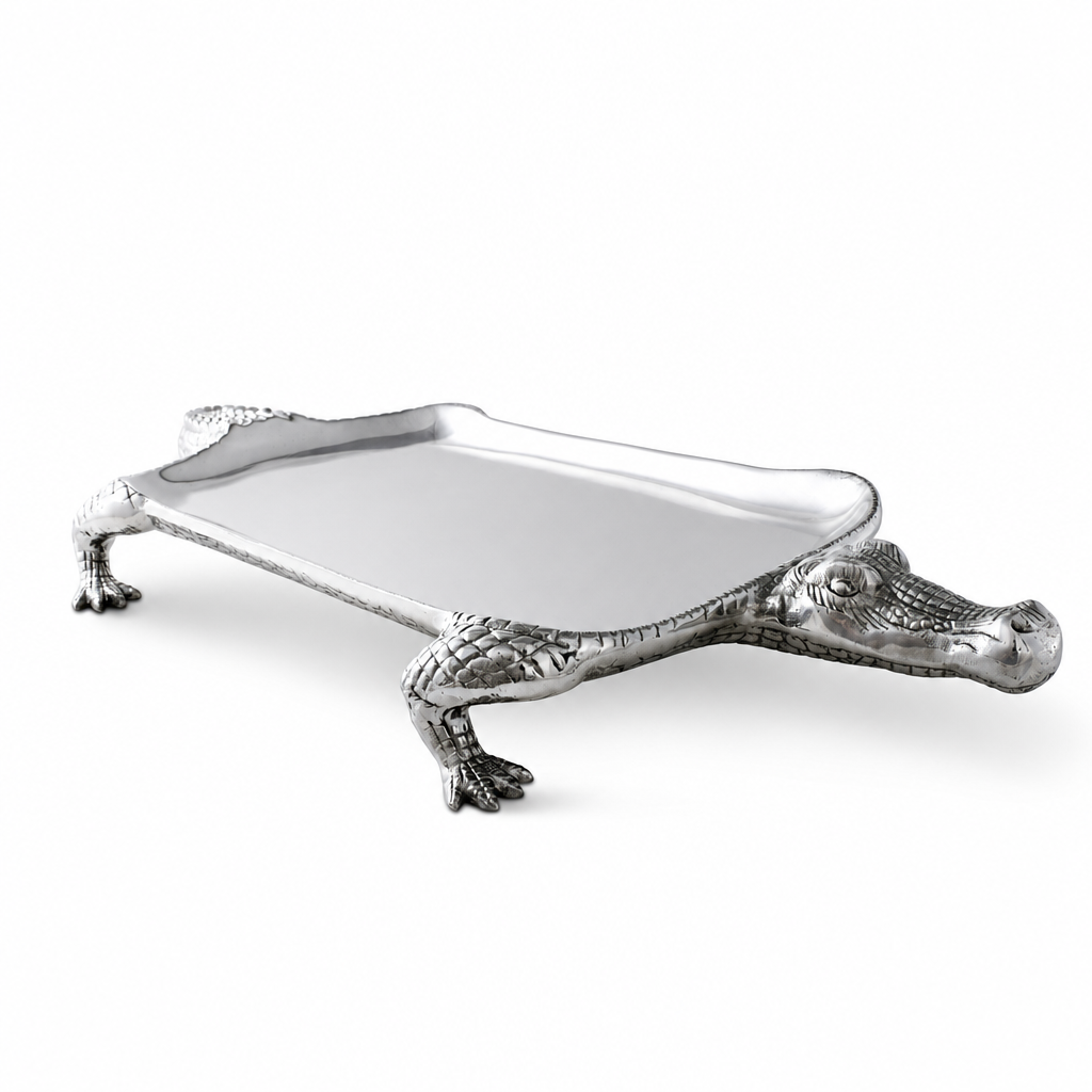 Alligator Figural Platter