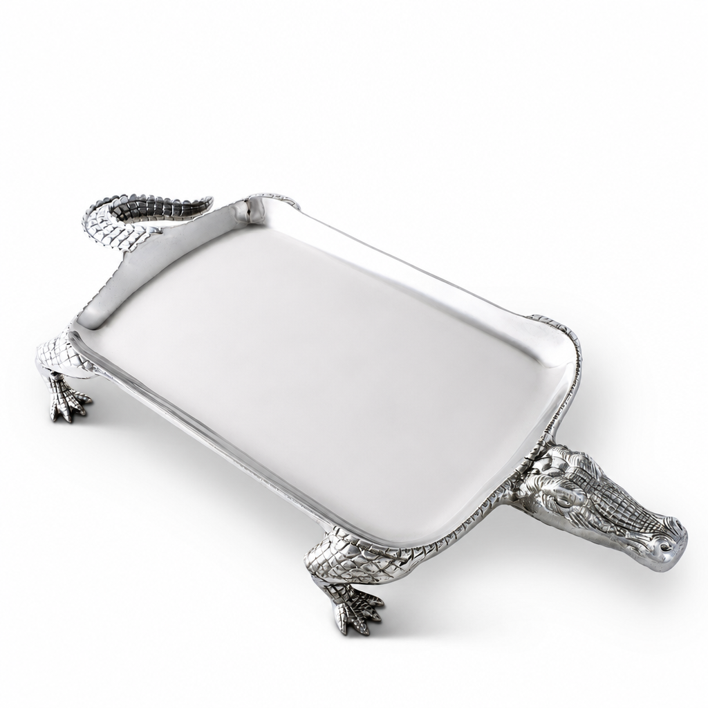 Alligator Figural Platter