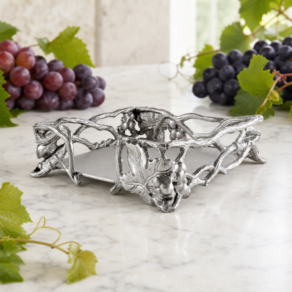 Grape Open Vine Napkin Box