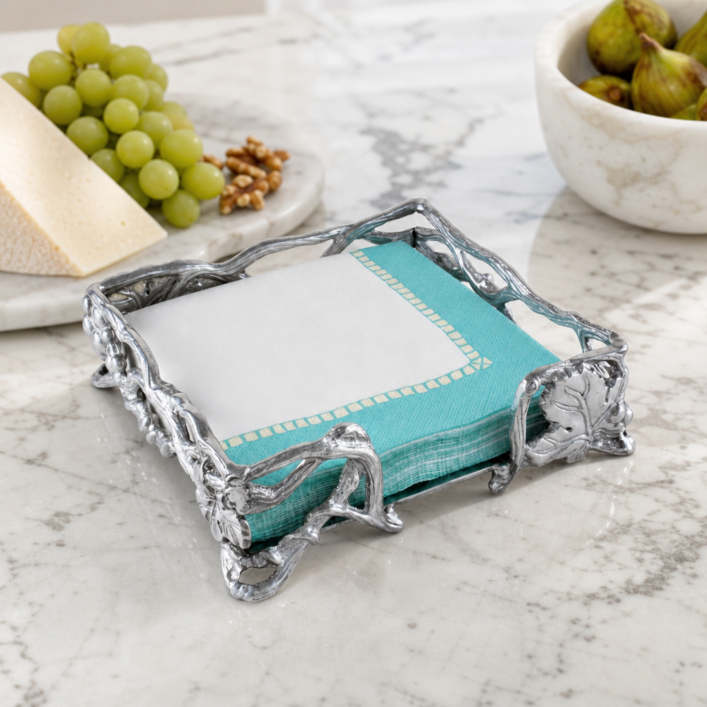 Grape Open Vine Napkin Box