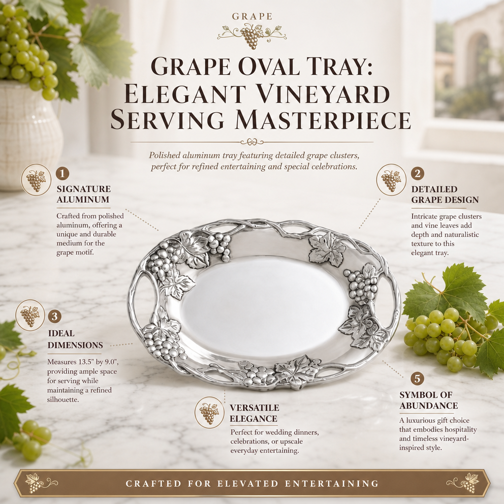 Grape Oval Tray