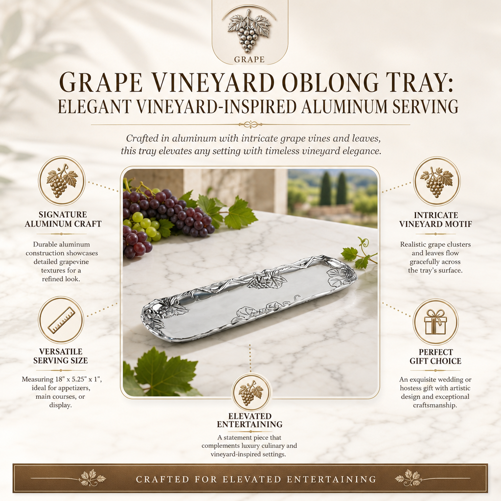 Grape Vineyard Oblong Tray