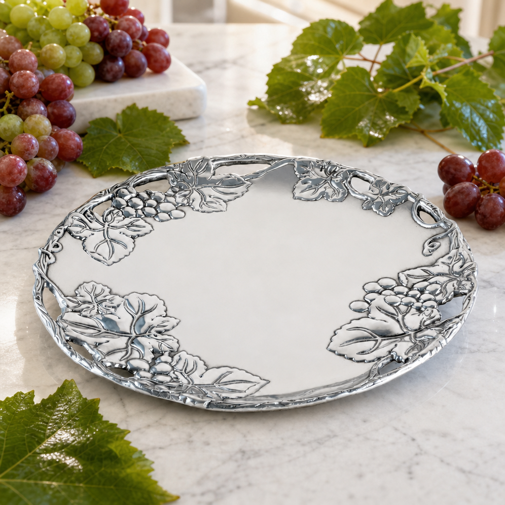 Grape 12 Round Plate