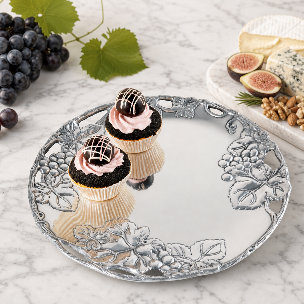 Grape 12 Round Plate