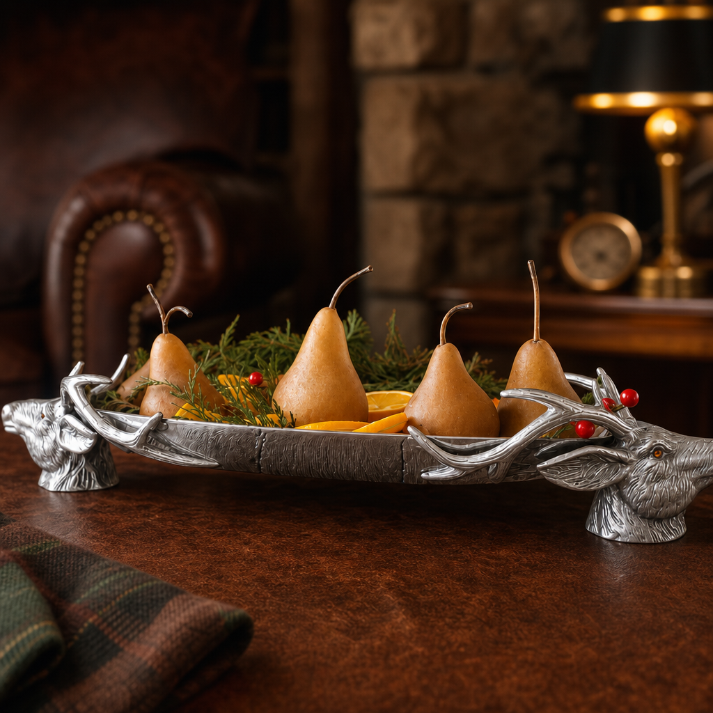 Deer Head Centerpiece Tray