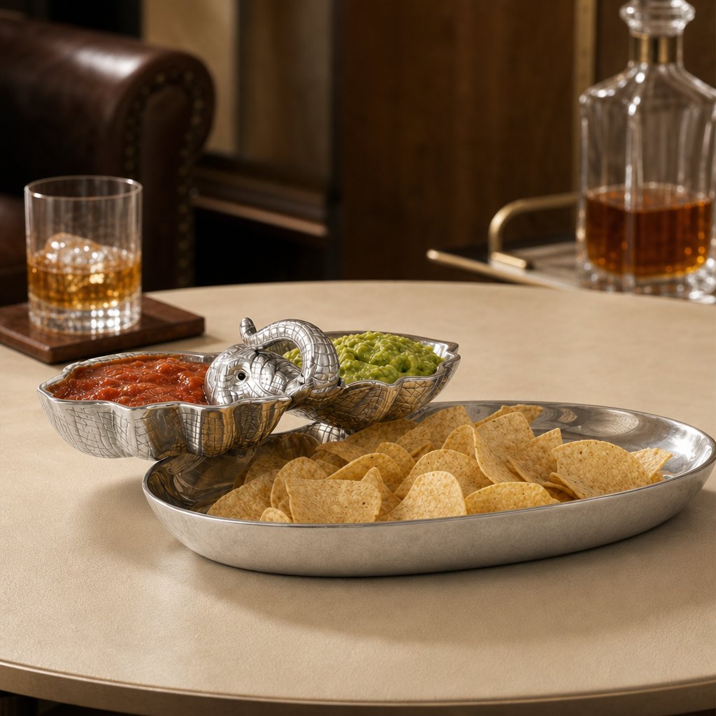 Elephant 14 Round Chip & Dip