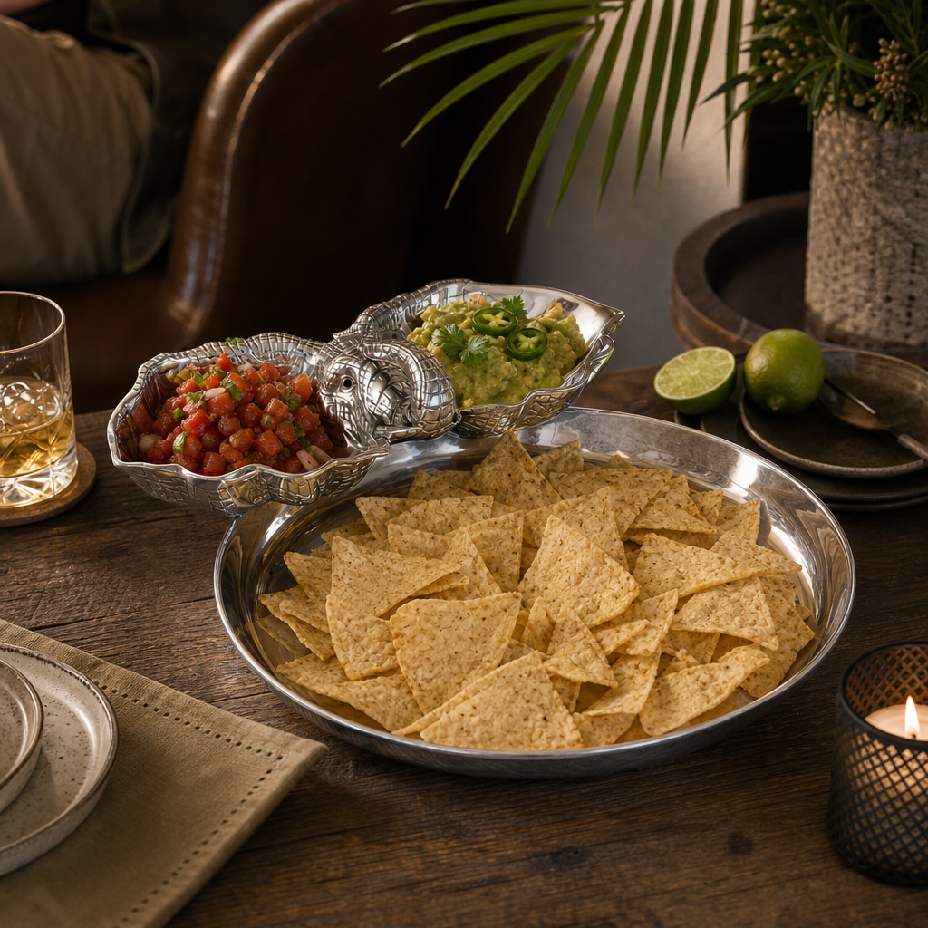 Elephant 14 Round Chip & Dip