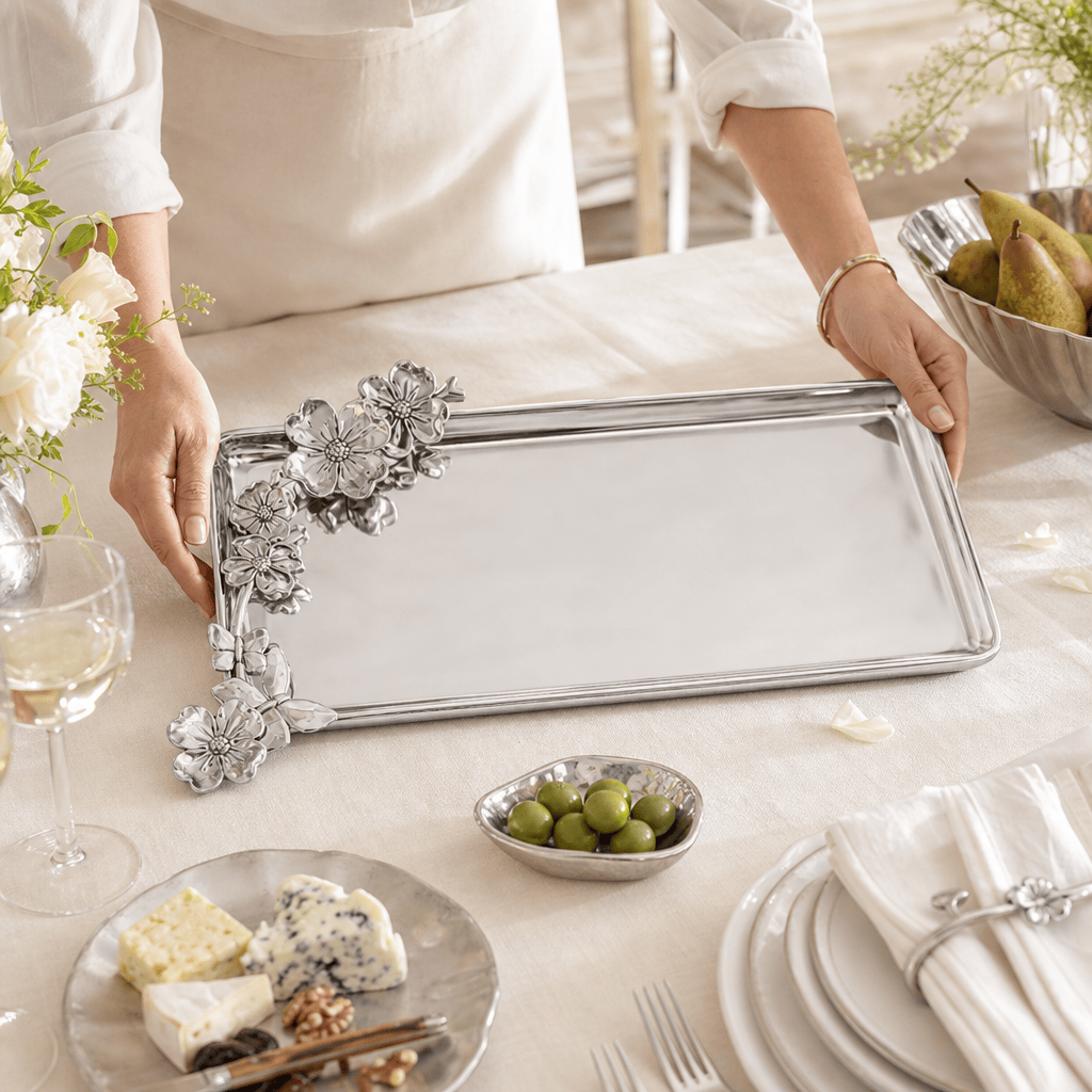 Butterfly Oblong Dogwood Tray