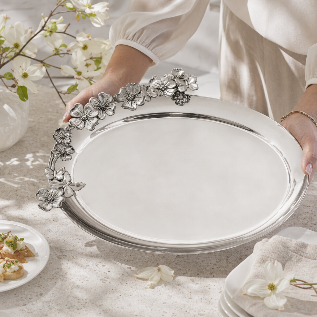 Butterfly Dogwood Platter