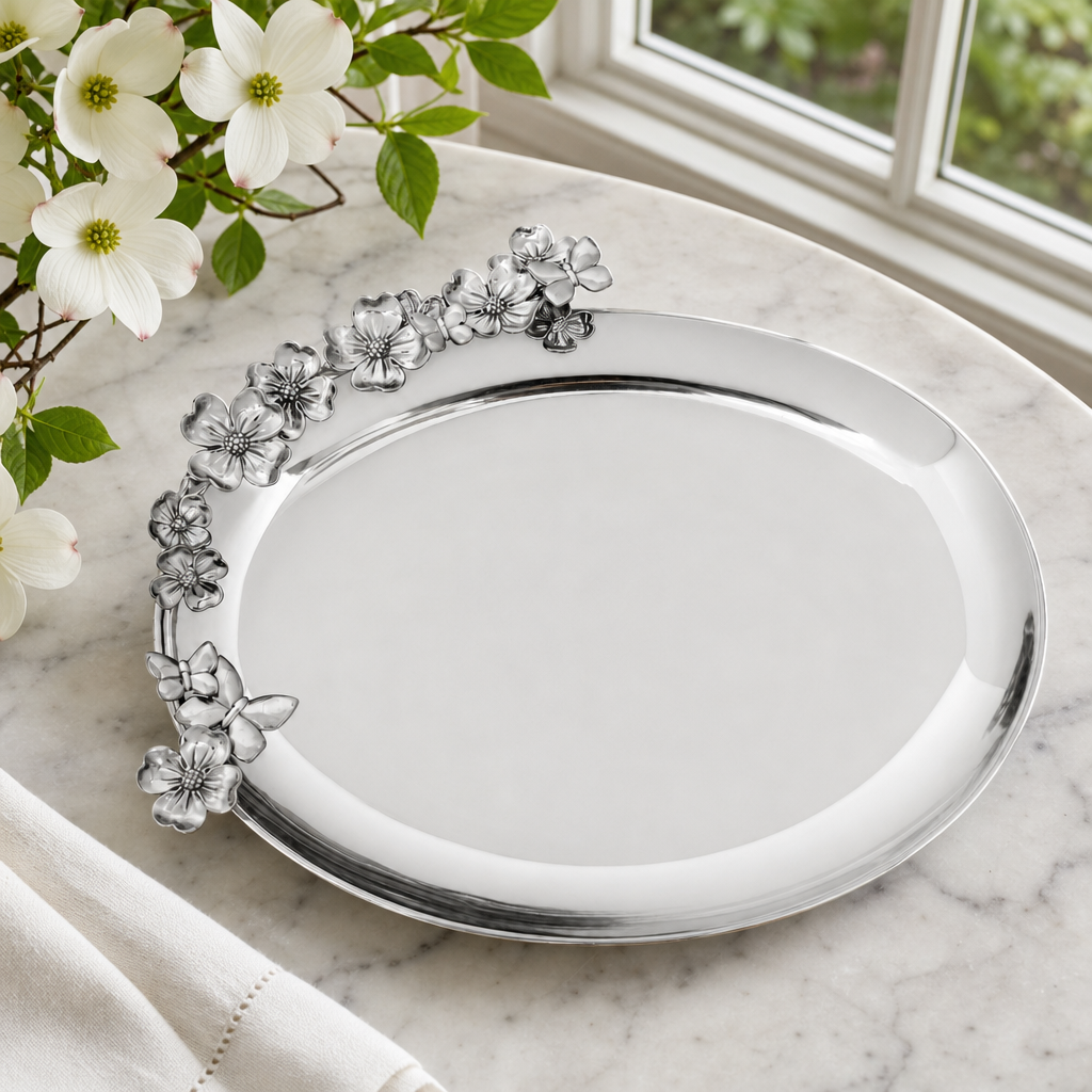 Butterfly Dogwood Platter