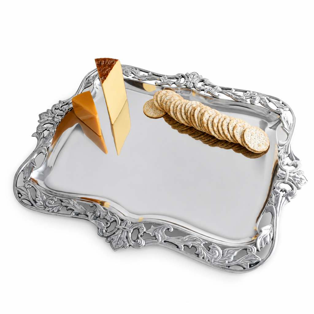 Fleur-De-Lis Acanthus Platter