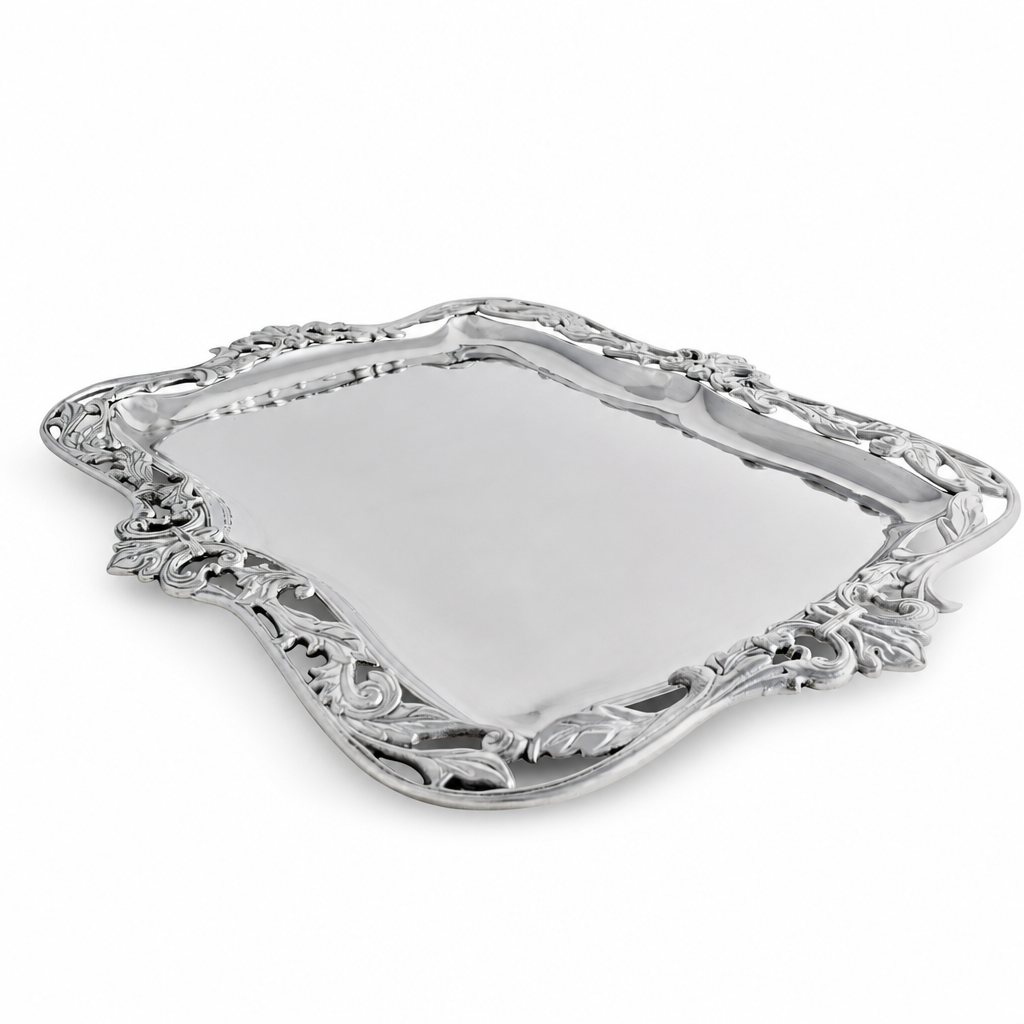 Fleur-De-Lis Acanthus Platter