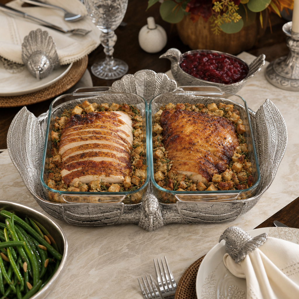 2Qt Double Base Turkey Casserole Holder