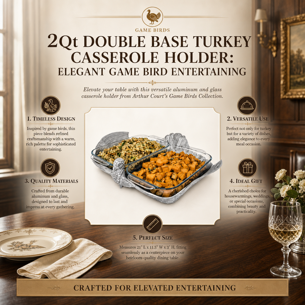 2Qt Double Base Turkey Casserole Holder
