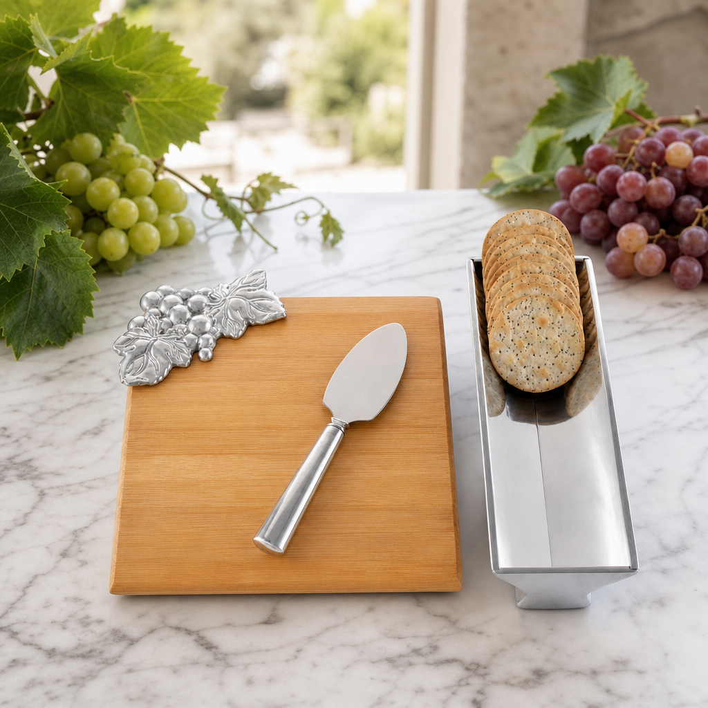 Grape Bamboo Cheese Set