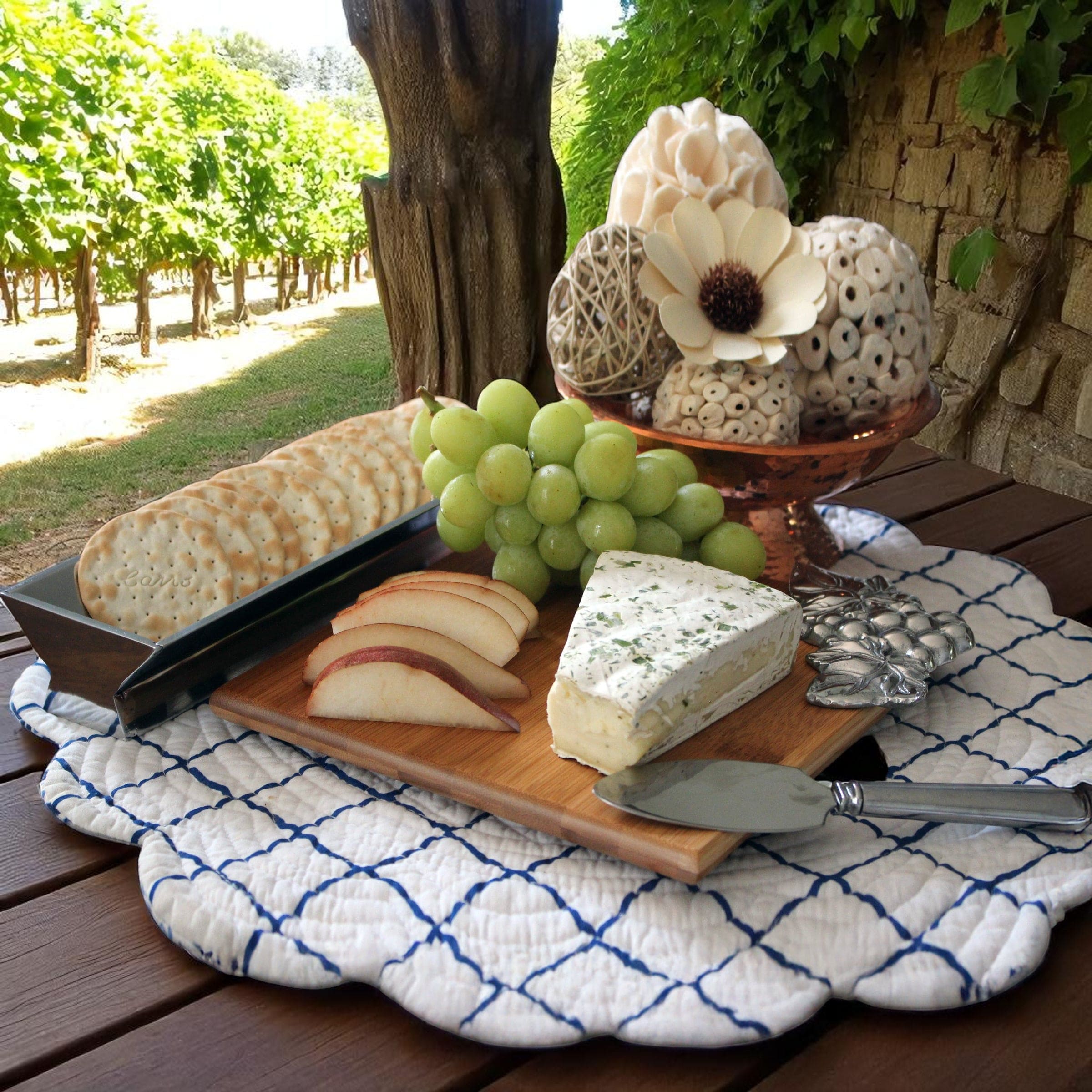 Grape Bamboo Cheese Set