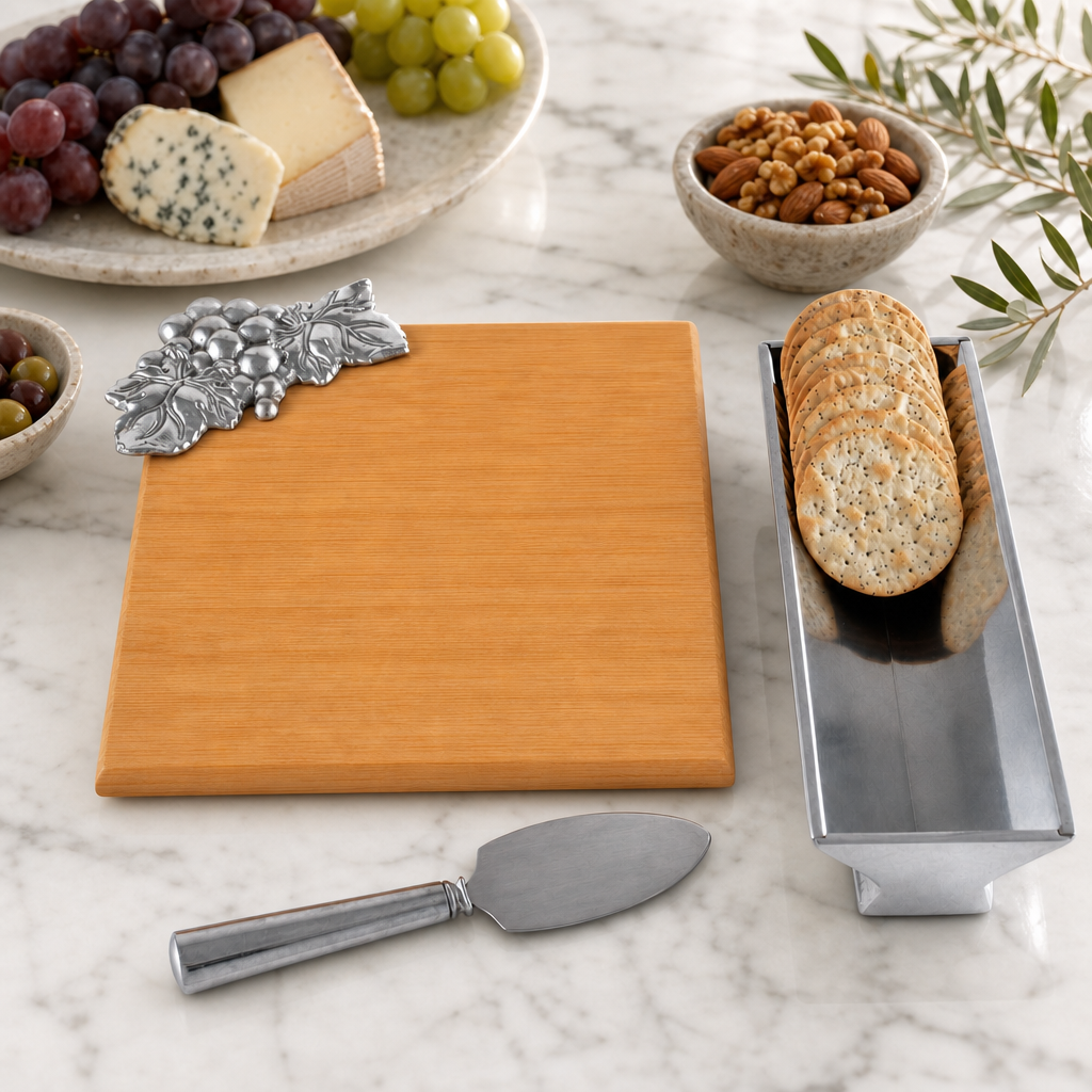 Grape Bamboo Cheese Set
