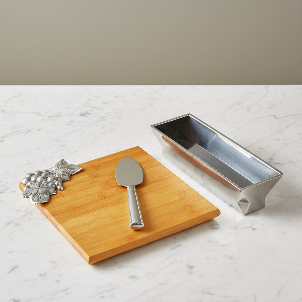 Grape Bamboo Cheese Set