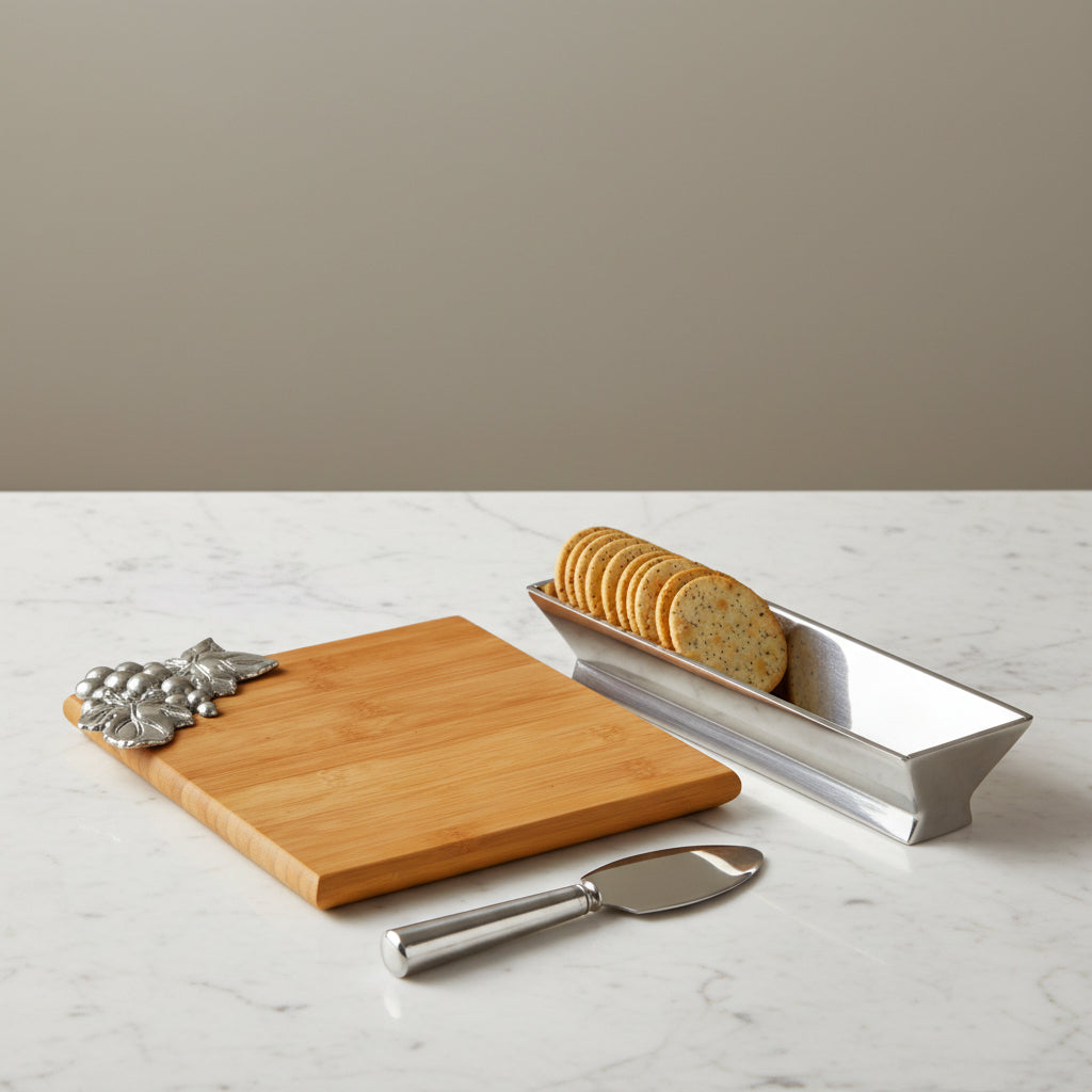 Grape Bamboo Cheese Set