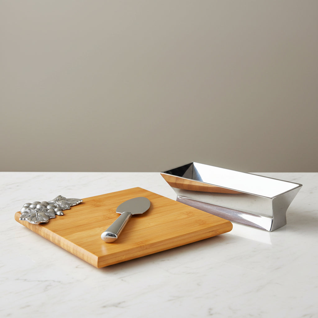 Grape Bamboo Cheese Set