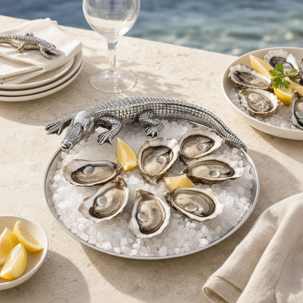 Alligator Oval Platter