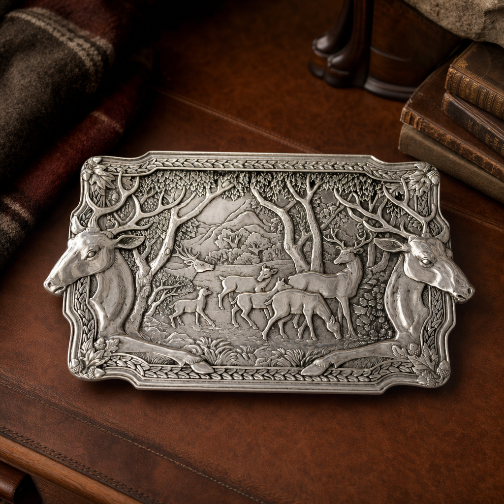 Elk Herd Oblong Tray