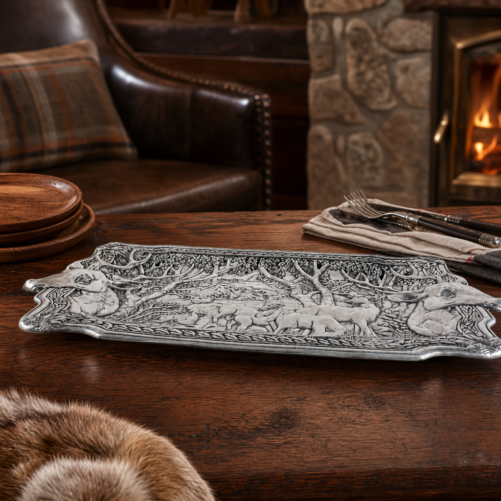 Elk Herd Oblong Tray