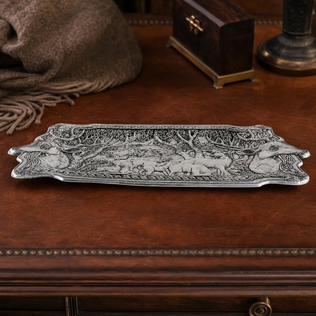 Elk Herd Oblong Tray