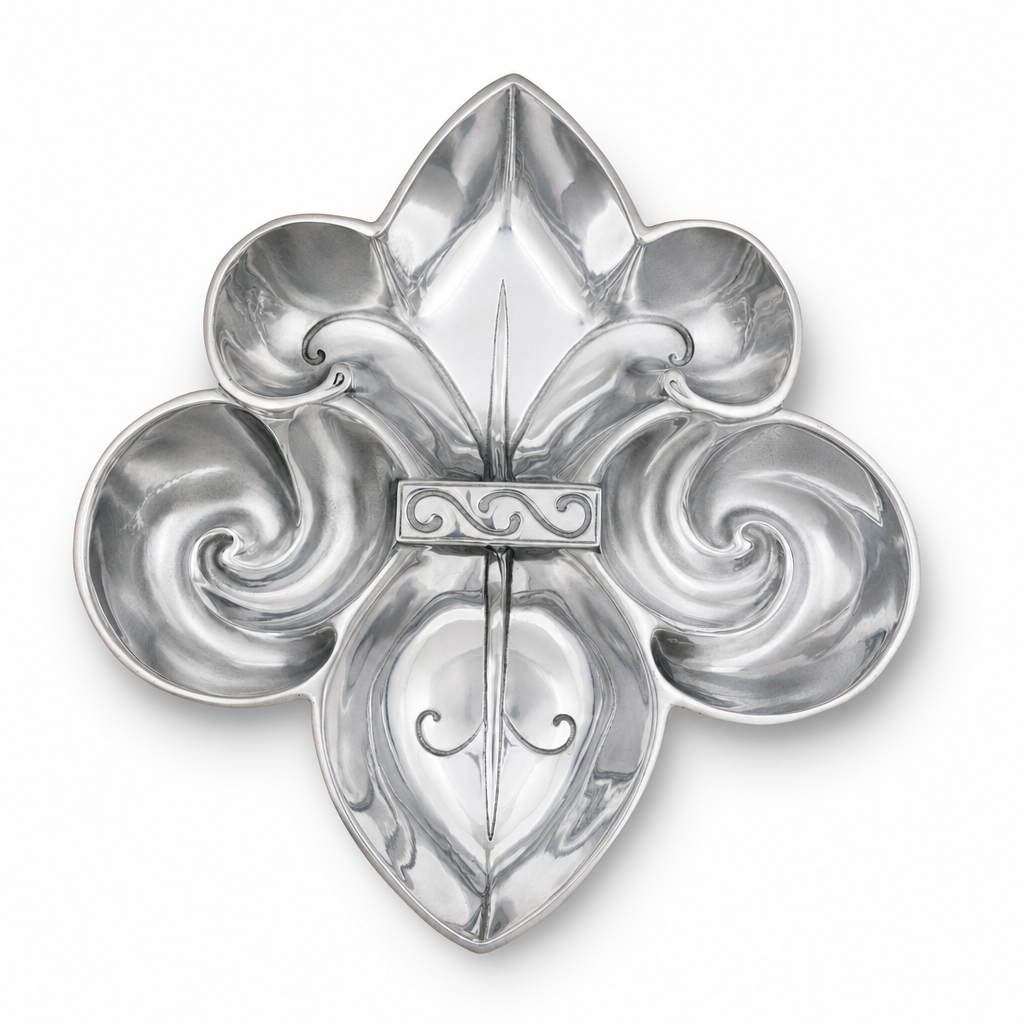 Fleur De Lis Serving Bowl 4 Compartment