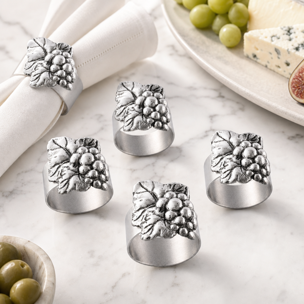Grape Napkin Rings - set of 4
