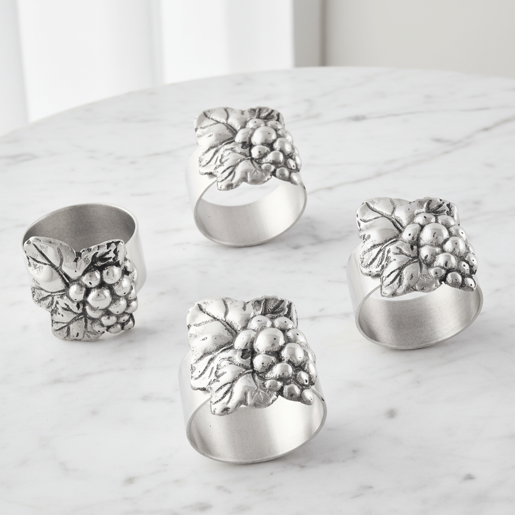 Grape Napkin Rings - set of 4