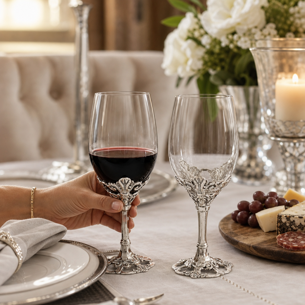 Fleur-De-Lis Wine Glasses