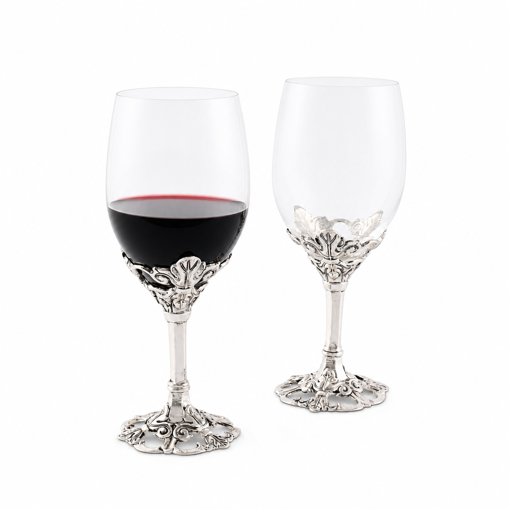 Fleur-De-Lis Wine Glasses