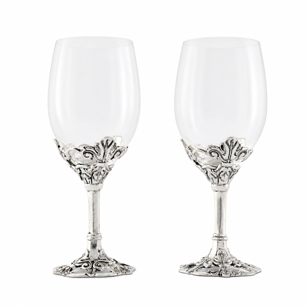 Fleur-De-Lis Wine Glasses