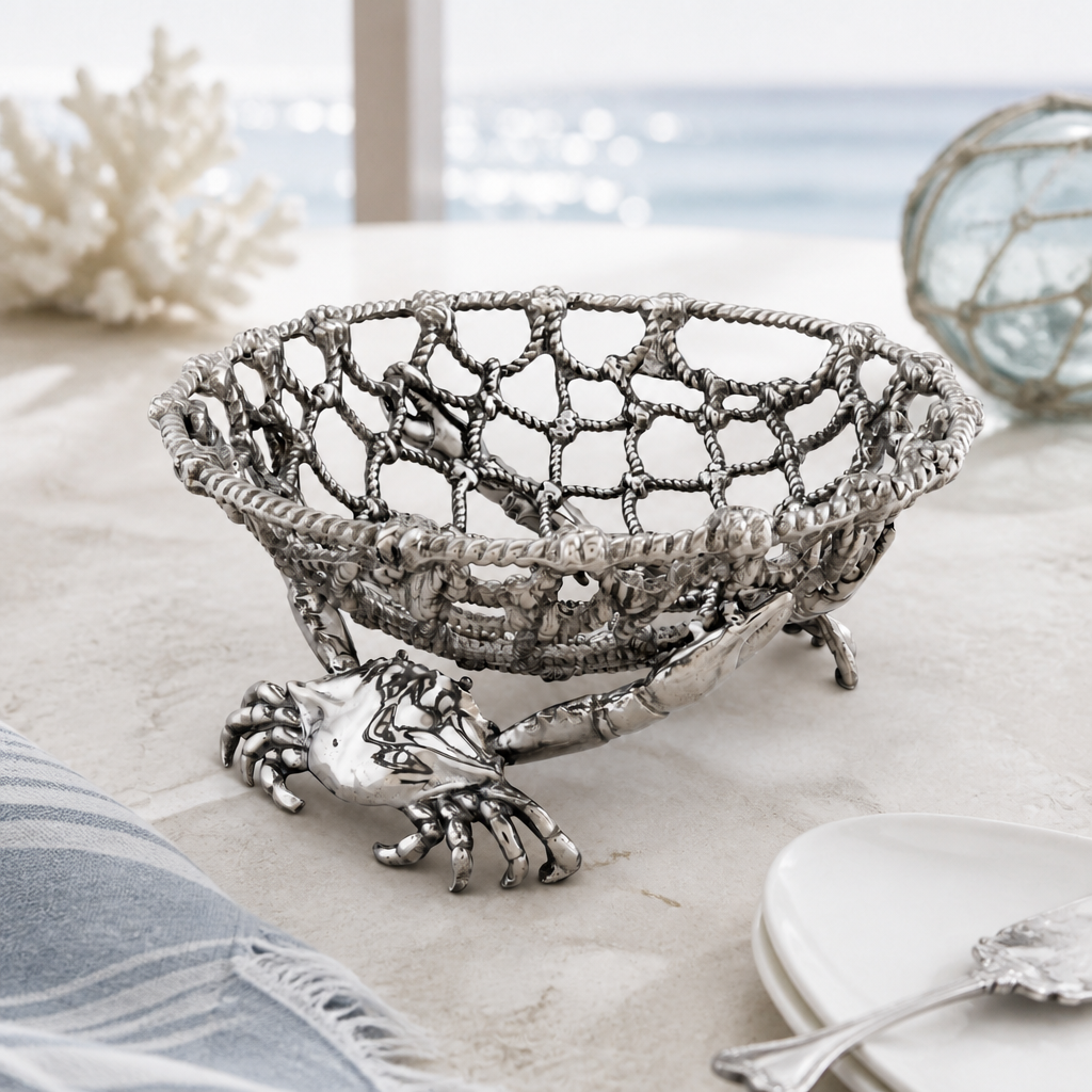 Crab and Net Fruit Basket