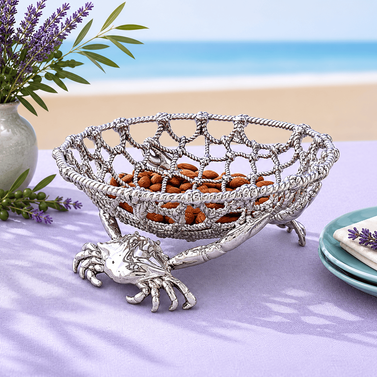 Crab and Net Fruit Basket