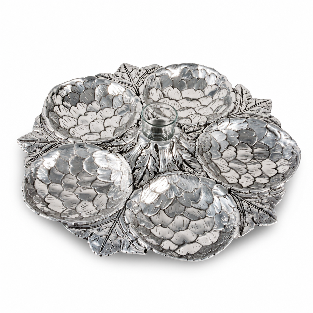 Artichoke 5 Section Snack Tray